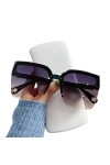 Lunettes de soleil de mode, Lunettes de Soleil surdimensionnées Homme Femme sans Monture Vintage Lunettes de Soleil carrées L