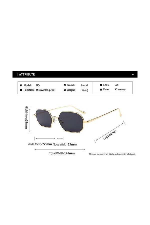 QQLADY Lunettes De Soleil Pour Femmes, Lunettes De Soleil De Mode Européenne Et Américaine, Lunettes De Soleil Carrées, Adapt