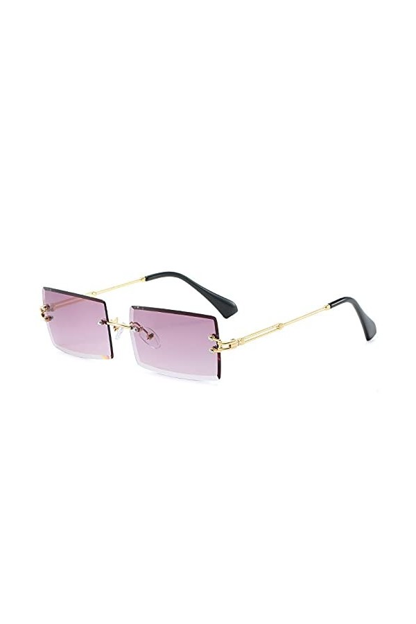 QQLADY Lunettes De Soleil Pour Femmes, Design Sans Monture, Lunettes De Soleil Carrées, Lunettes De Soleil De Voyage En Plein