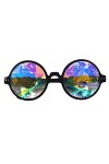 Zaiqun Lunettes de soleil kaléidoscope arc-en-ciel pour femme et homme - - Taille Unique