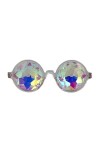 Zaiqun Lunettes de soleil kaléidoscope arc-en-ciel pour femme et homme - - Taille Unique