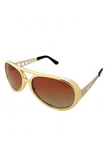 True Romance Elvis Style lunettes de soleil, cadre doré / Brown Gradient lentille