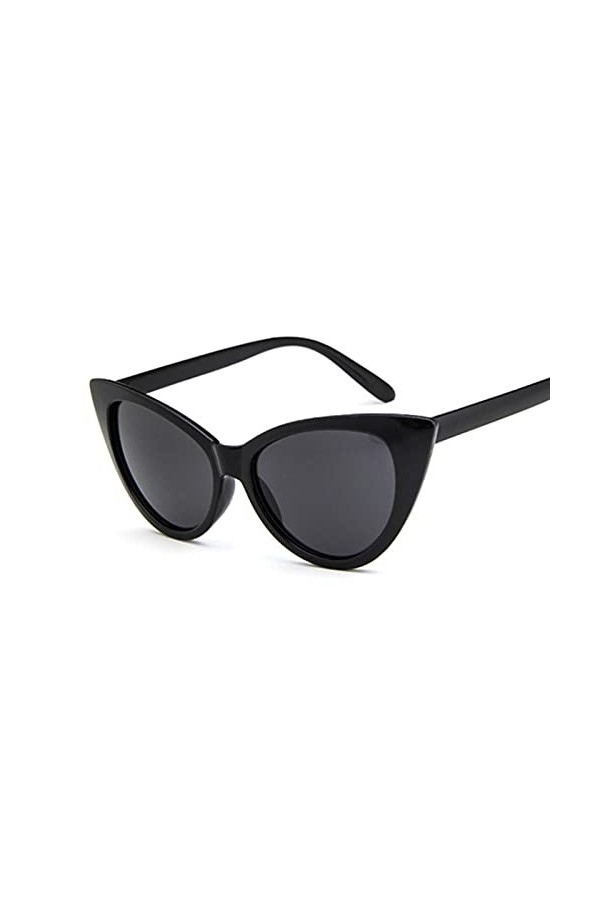 SUYGGCK Lunettes de Soleil Polarisées Lunettes De Soleil De Style Rétro Femmes Classiques Noires Blanches Lunettes De Soleil 