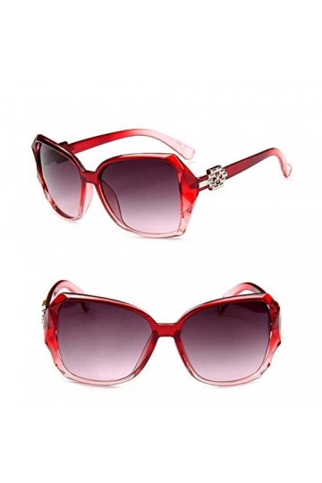 YIERJIU Lunettes Dégradé De Lunettes De Soleil Femmes Marque Designer Lunettes De Conduite Vintage Grand Cadre Lunette De Sol