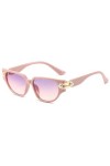 MUTYNE Vintage Cat Eye Femmes Lunettes De Soleil De Luxe Mode Perle Décoration Dégradé Lunettes Nuances UV400 Hommes Lunettes
