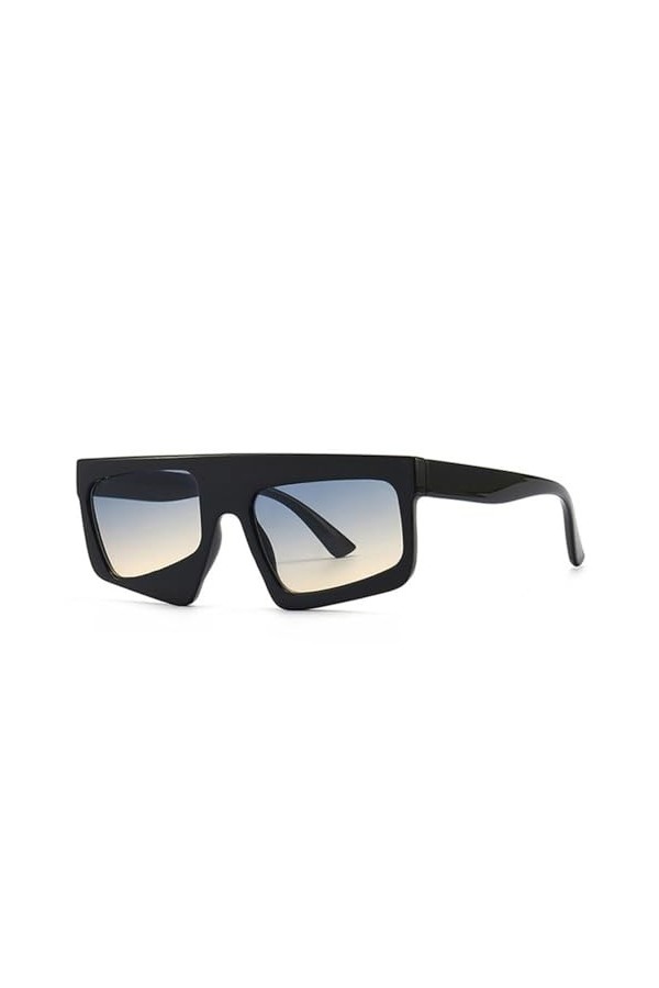 MUTYNE Mode Irrégulière Carrée Femmes Lunettes De Soleil De Luxe Rétro Coloré Léopard Dégradé Nuances UV400 Hommes Vert Foncé