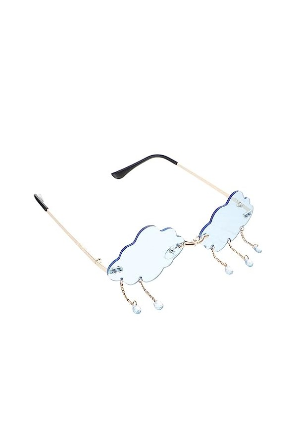 CALLARON 4 Pièces Lunettes De Soleil Nuage En Forme De Lunettes Goutte De Pluie Disco Verre Nuage Lunettes Nuage En Forme De 