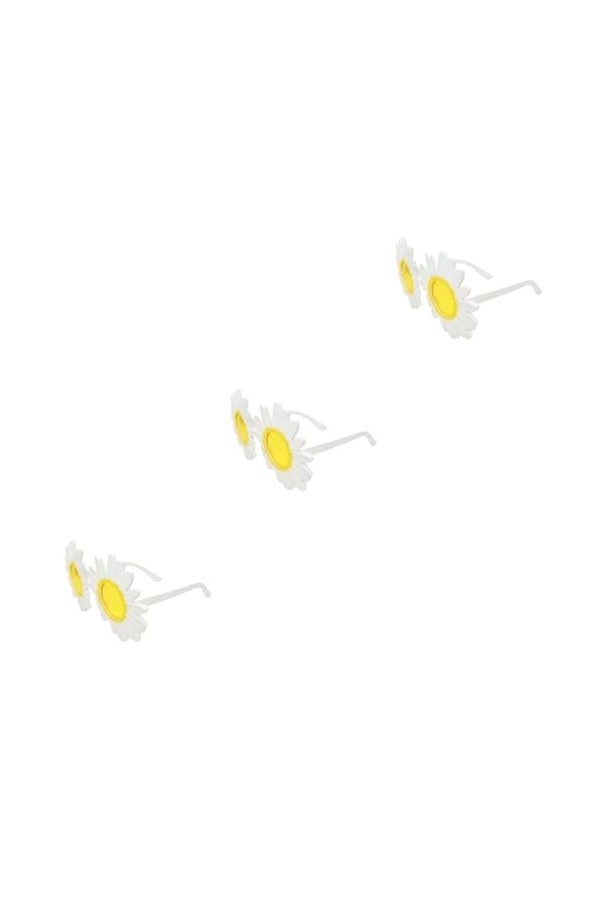 BESTonZON 3 Pièces Lunettes De Soleil Pour Lunettes De Soleil De Plage Lunettes De Maquillage Lunettes De Fleurs Lunettes De 