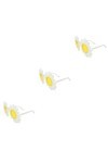 BESTonZON 3 Pièces Lunettes De Soleil Pour Lunettes De Soleil De Plage Lunettes De Maquillage Lunettes De Fleurs Lunettes De 