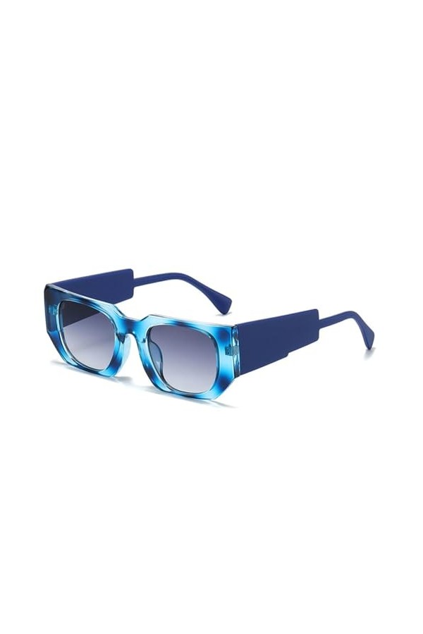 MUTYNE Lunettes de Soleil Carrées de Mode Populaires Femmes Lunettes Dégradées Colorées Nuances UV400 Hommes Lunettes de Sole
