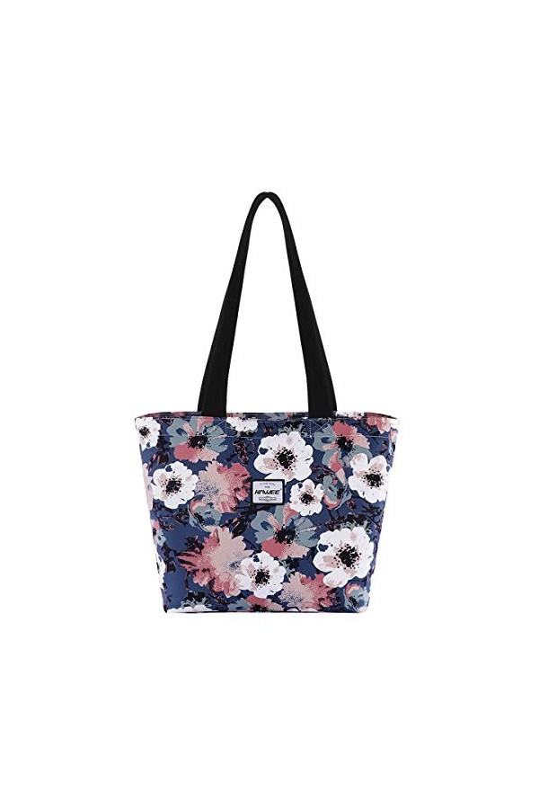 HAWEE Mode Femme Sac à Bandoulière avec Zip Grande Capacité Sac Dépaule Imperméable Léger Sac Fourre-Tout Loisir Sac à Provi