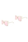 Healeved 3 Pièces Lunettes De Mode Pour Femmes Accessoires Dété Lunettes De Soleil Femme Accessoires De Plage Pour Femmes Nu