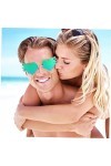 GALPADA 3 Pièces Lunettes De Soleil Coeur Lunettes De Soleil Stupides Lunettes Coeur Lunettes De Soleil Tendance Pour Femmes 