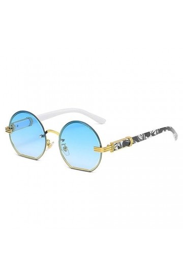 MUTYNE Lunettes de soleil rondes irrégulières vintage Lunettes de soleil dégradées Femmes Steampunk Multicolore Nuances UV400