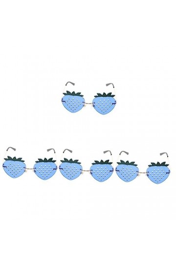 GALPADA 4 Paires Verres à La Fraise Lunettes De Mode Pour Femmes Lunettes De Soleil De Mode Pour Femmes Sans Monture Lunettes