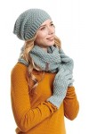 Hilltop - Ensemble hiver combo - écharpe dhiver, bonnet/bonnet en tricot assorti et gants