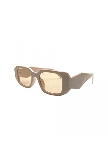 SUYGGCK Lunettes de Soleil Polarisées Lunettes De Soleil Femmes Verres De Soleil De Mode DÉté Noir Uv400 Eyewear-Beige Yello