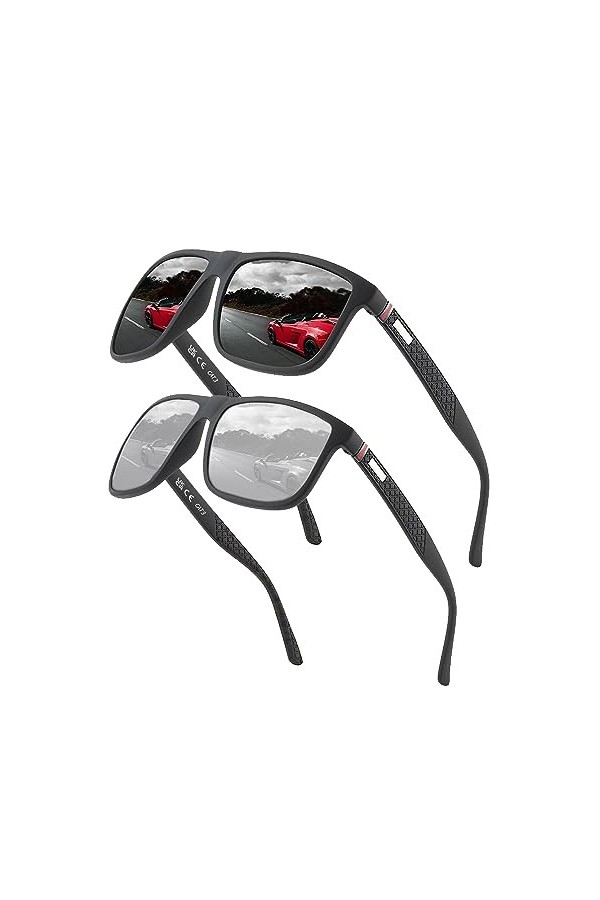 Lunettes de soleil polarisées pour hommes et femmes. cadres vintage / classiques / élégants. objectifs haute définition. golf