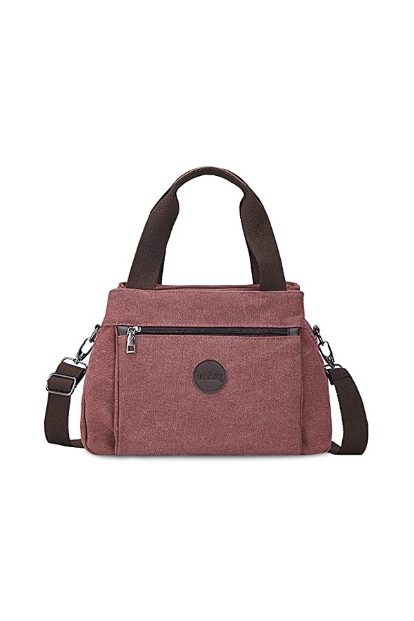 FANDARE Femme Sacoche Toile Sac a Main Sacs Cabas Bandoulieres Tendance Portés Epaule Sac Dépaule Grand Capacité Achats Fête