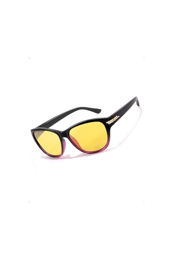 Myiaur Lunettes conduite de vision nocturne pour femmes polarisées - Protection UV400 tendance - Réduisez léblouissement et