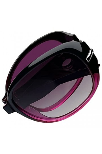 Joopin Lunettes de Soleil Pliantes Femme Polarisées Classique Grand Cadre Noir