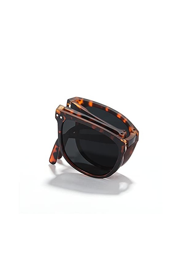 Cyxus lunettes de soleil, lunettes de soleil pliable de protection UV400 pliables pour femmes et hommes