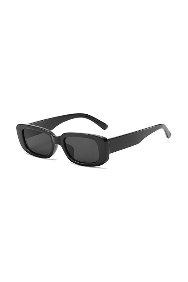 DOLLGER Lunettes de soleil rectangulaires pour femmes Lunettes de soleil à la mode rétro UV 400 Protection Lunettes à monture