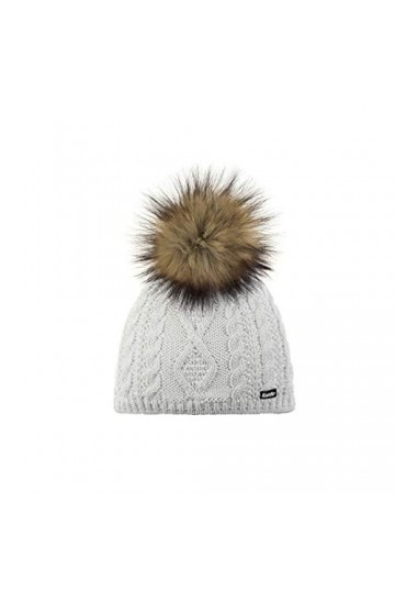 Eisbär Nelia Lux Mü Bonnet pour Femme Taille Unique Blanc/Marron