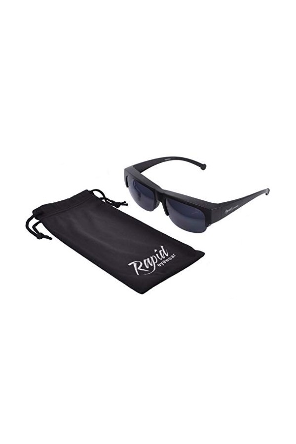 Rapid Eyewear ‘Vogue Dark’ Surlunettes de soleil avec verres foncés de catégorie 4 pour hommes et femmes. Pour une utilisatio