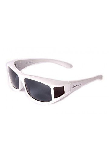 Rapid Eyewear Sur-Lunettes de Soleil polarisées, blanches, pour hommes et femmes. Pour course à pied, conduite, cyclisme, spo