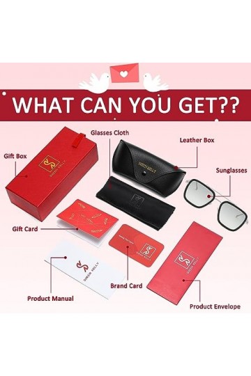 SHEEN KELLY Lunettes de soleil Hommes Femmes Rétro Pilote Carré Cadre en métal Rectangle Classique Mode Lunettes