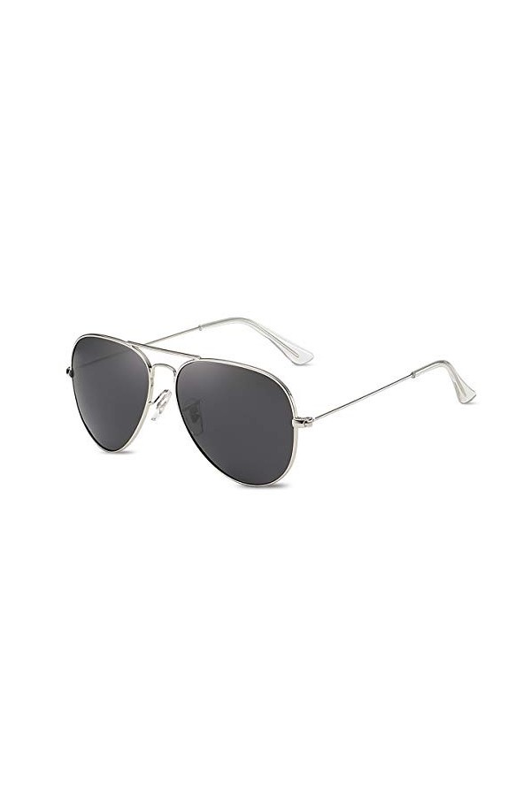 LumiSyne Rétro Lunettes De Soleil Polarisées Pour Homme Femme Style Pilote UV 400 Protection Miroir Lentille Monture En Métal