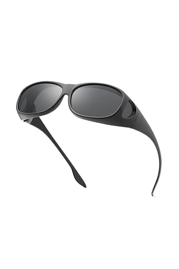 Lunettes de vision nocturne pour hommes et femmes, lunettes de soleil polarisées pour la conduite, ajustement complet sur lun