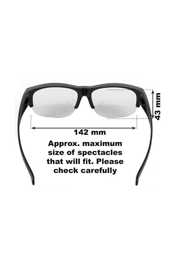 Rapid Eyewear sur lunette conduite de nuit ‘Vogue Night’ pour hommes et femmes. Sadaptera sur des verres jusquà 140mm de la