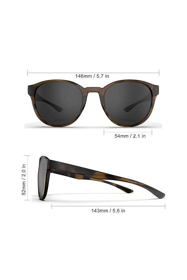 HAAYOT Lunettes de soleil polarisées pour homme et femme, protection UV400, flexible, légère, monture TR90, lunettes de solei