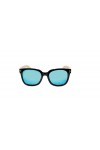 rainbow safety Lunettes de Soleil POLARISÉES Miroir en Bois Vintage Femme Homme RWC-Blue-Mirror