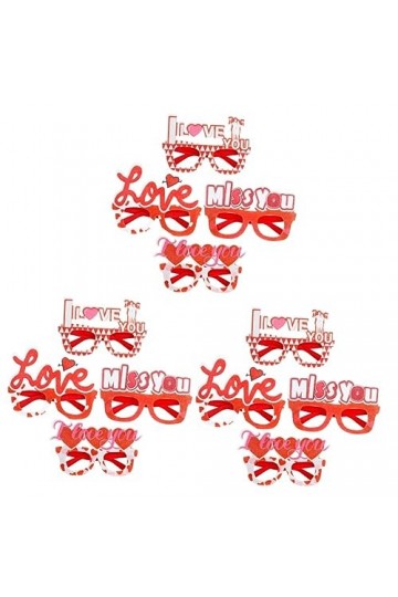 ABOOFAN 12 Pcs Amour Lunettes Mariée Lunettes Lunettes Pour Femmes Femmes Montures De Lunettes Lunettes De Fête Mariée Lunett