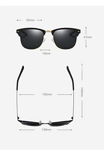 rainbow safety Lunettes de Soleil Polarisee Homme Femme RWNP4BLU