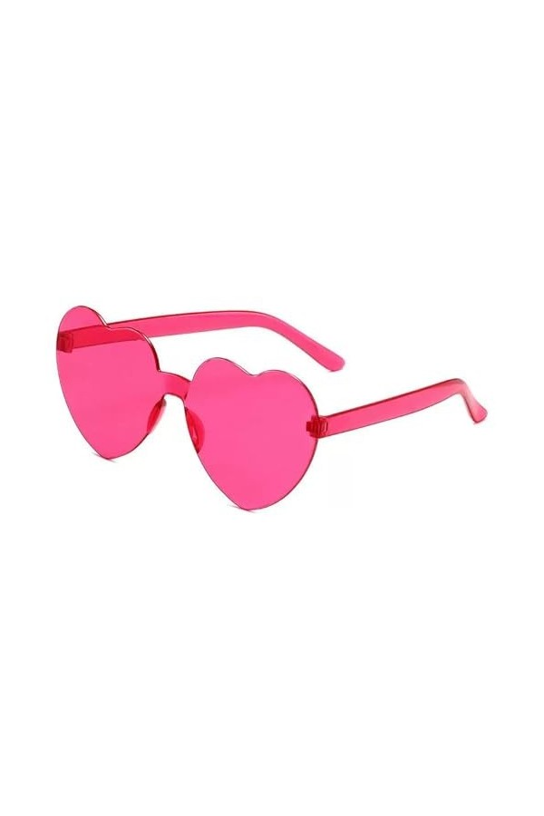 RUDELL Femme Soleil Lunettes Sunglasses Verres Polarisées Lunettes De Soleil D’Amour De Couleur Gelée Transparente Lunettes D