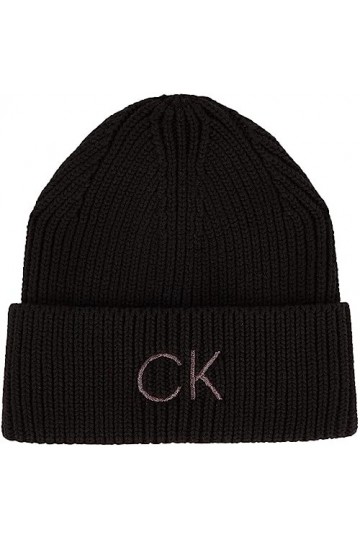 Calvin Klein Bonnet Femme Essential Beanie, Noir CK Black , Onesize