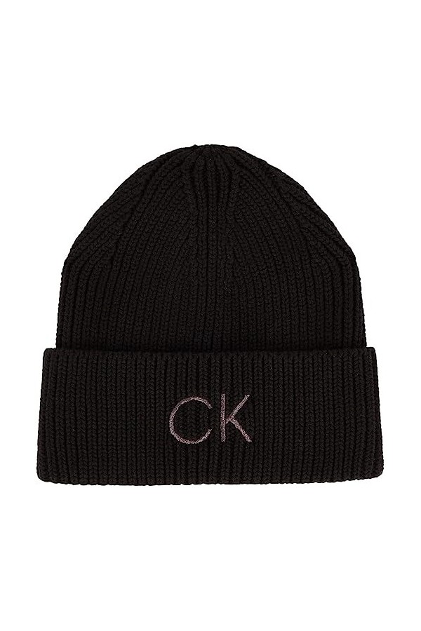Calvin Klein Bonnet Femme Essential Beanie, Noir CK Black , Onesize