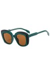 HPIRME Lunettes de soleil carrées femmes Vintage femmes nuances lunettes de soleil UV400 lunettes, vert, taille unique