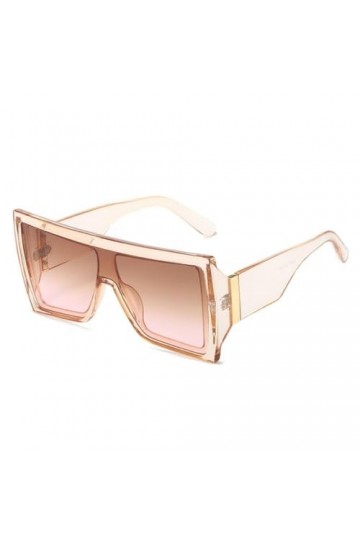 MUTYNE Lunettes de Soleil Carrées de Mode Femmes Hommes Style Rétro Lunettes de Soleil Une Pièce Nuances Dégradées Lunettes d
