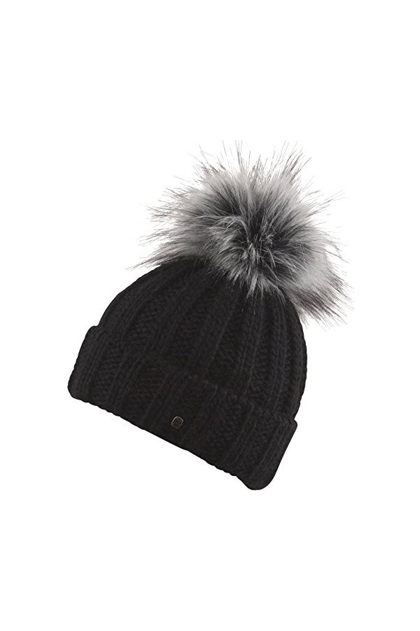 Chillouts Julia Hat Bonnet, Black, Einheitsgröße Femme