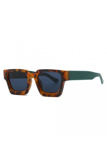 HCHES Lunettes de soleil carrées rétro pour femmes, nuances UV400 dégradées pour hommes, lunettes de soleil orange violet, lé