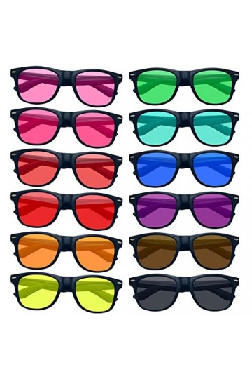 Lot de douzaines de lunettes de soleil transparentes avec monture en corne pour homme et femme, Cadre noir