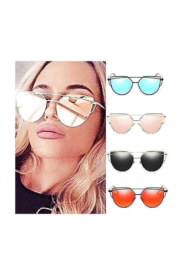 Inception Pro Infinite Lunettes de soleil femme - femme - vert - transparent - chat - vintage - oeil de chat - monture double