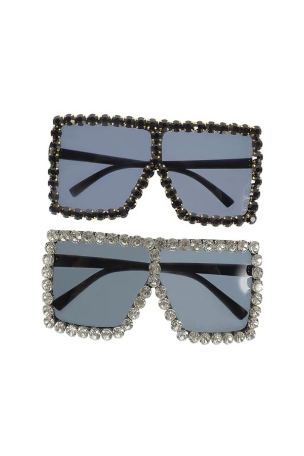 PRETYZOOM Lunettes De Soleil Décoratives 2 Pièces Accessoires De Photographie De Rue Miss