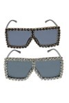 TENDYCOCO 2 Pièces Des Lunettes De Soleil Lunettes Scintillantes Lunettes De Soleil Fantaisie Lunettes De Soleil Pour Femmes 