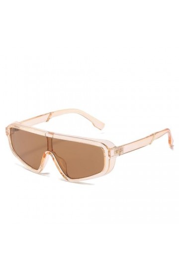 MUTYNE Femmes One Piece Lunettes de Soleil pour Hommes Rétro Noir Lunettes de Soleil Femme Nuances Lunettes UV400, 2, Taille 